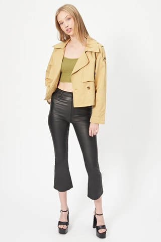 Crop top Caqui