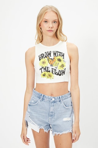 Crop top - Blanc