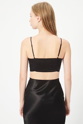 Crop top Preto