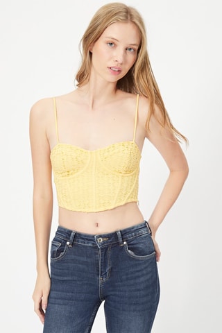 Crop top - Jaune
