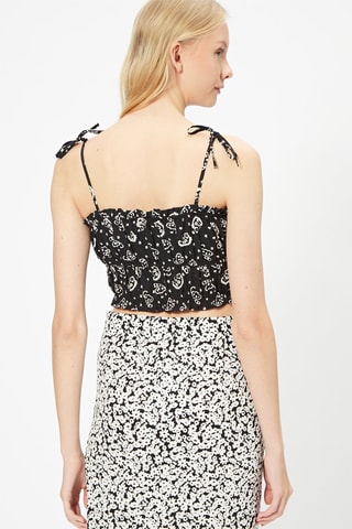 Crop top Preto