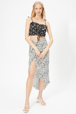 Crop top Preto