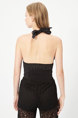 Crop top Preto