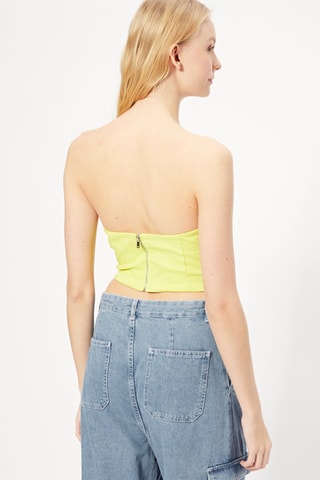 Crop top bustier - Vert