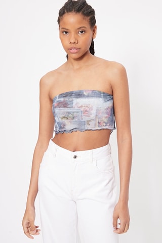 Crop top bustier - Turquoise