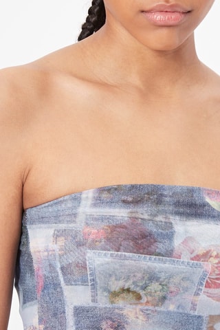 Crop top bustier - Turquoise