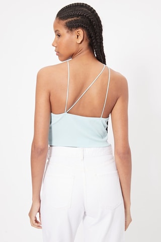Crop top Azul-celeste