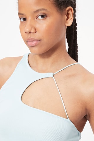 Crop top Azul-celeste