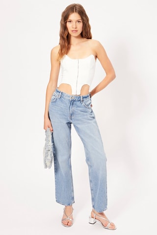 Crop top bustier - Blanc
