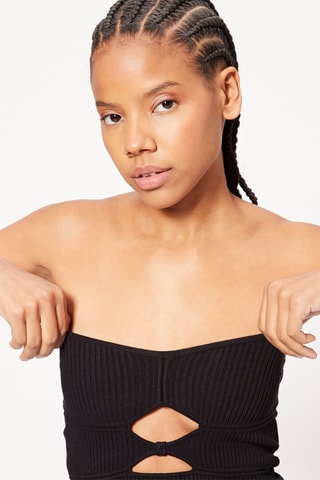 Crop top caicai - Preto