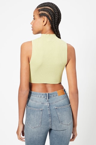 Crop top - Verde-claro
