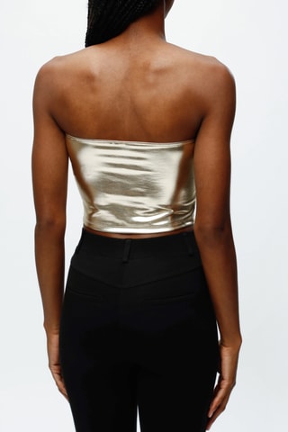 Crop top caicai - Dourado
