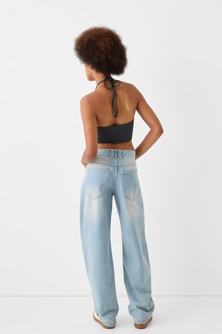 Crop top - Cinzento