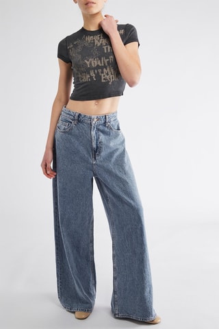 Crop top - Cinzento