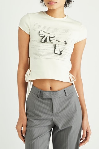 Crop top - Blanc cassé