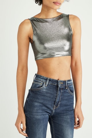 Crop top - Prateado