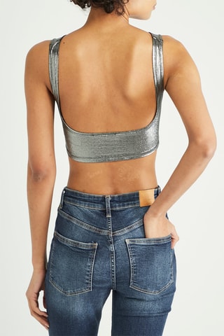 Crop top - Prateado