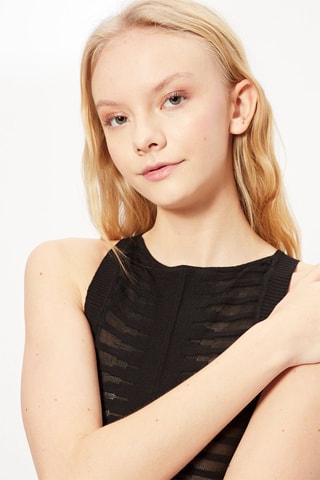Crop top Preto