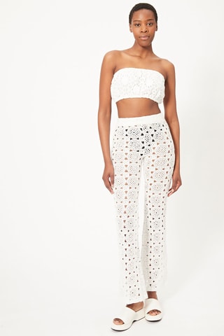 Crop top bustier - Blanc
