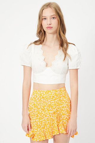Crop top Branco