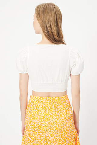 Crop top Branco