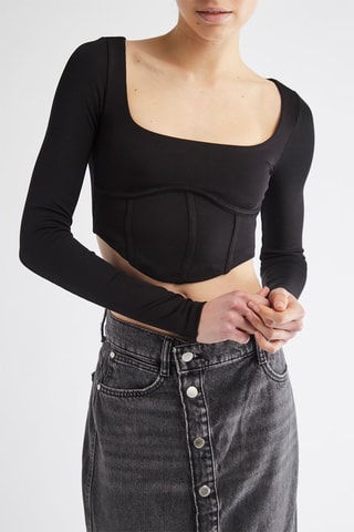 Crop top - Preto