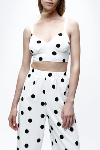 Crop top - Cru e preto