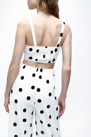 Crop top - Cru e preto