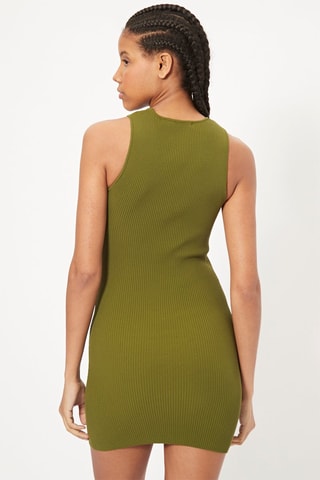 Vestido curto sem mangas - Verde