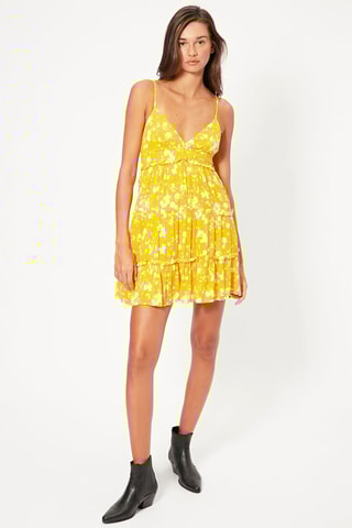 Vestido curto - Amarelo