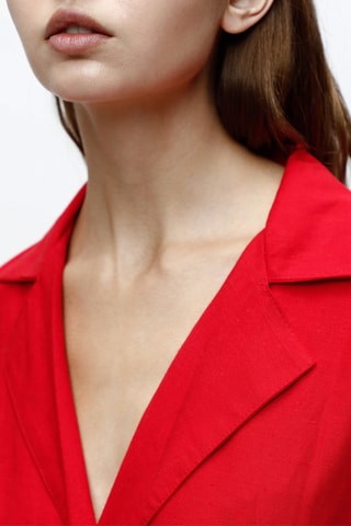 Vestido estilo patinadora - Vermelho