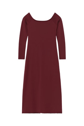 Vestido midi - Bordô