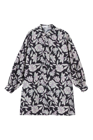 Robe trapèze Selma Noir et écru