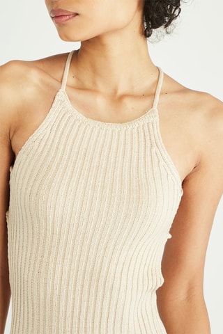 Vestido justo - Bege