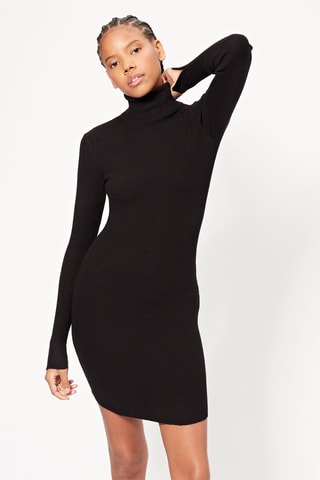Vestido justo - Preto