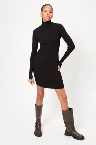 Vestido justo - Preto