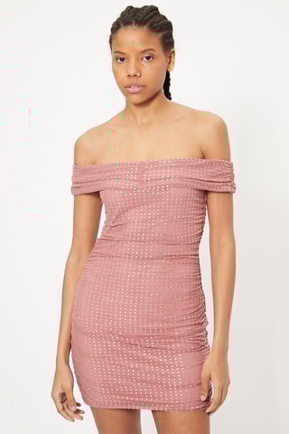 Vestido justo Rosa-velho