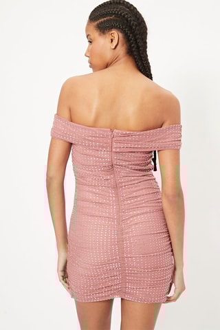 Vestido justo Rosa-velho