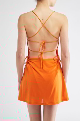 Vestido direito - Laranja