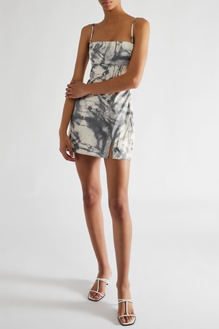 Vestido justo - Cinzento
