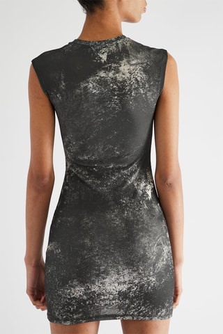Robe courte - Noir et beige