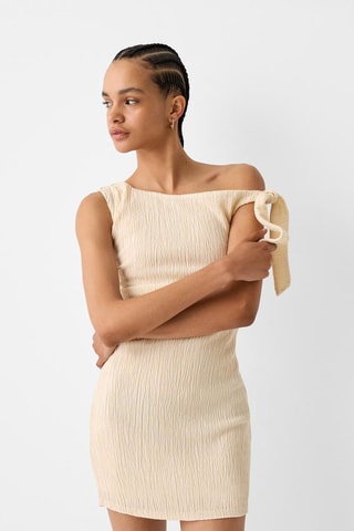 Vestido justo - Bege