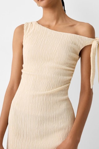 Vestido justo - Bege