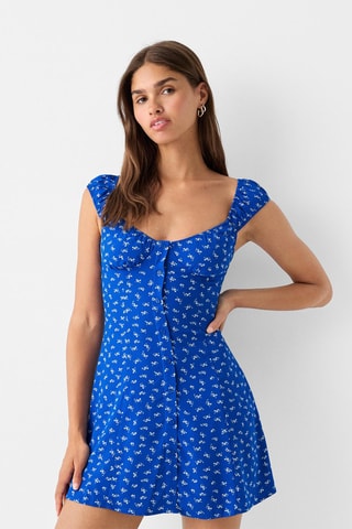 Vestido estilo patinadora - Azul
