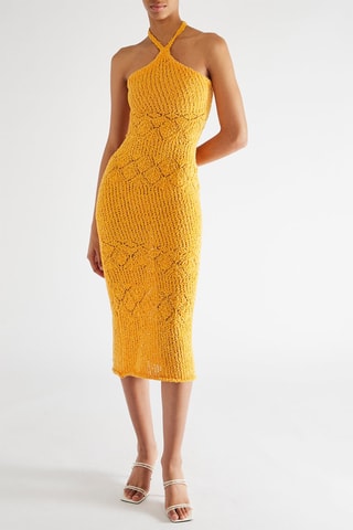 Vestido justo - Laranja