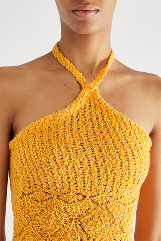 Vestido justo - Laranja