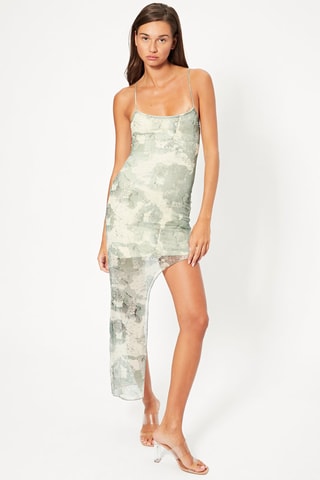 Vestido justo - Verde
