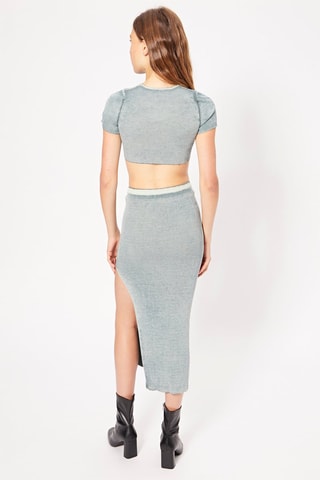 Vestido efeito ilusório - Cinzento