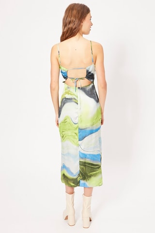 Vestido midi - Verde-azeitona