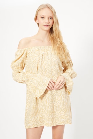 Vestido trapézio Camel